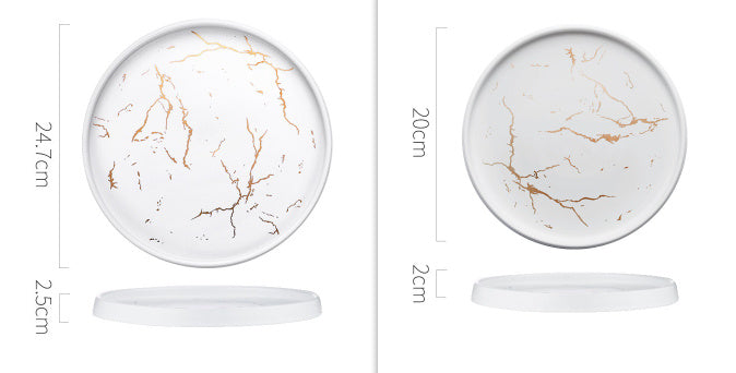 Marble ceramic dish
