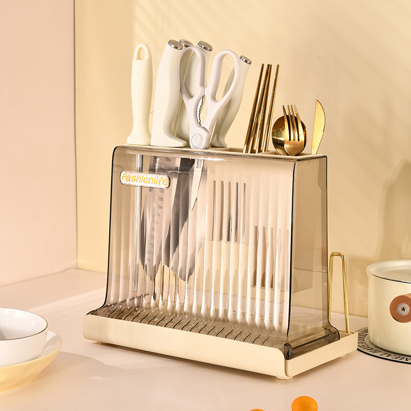 Cream kitchen shelf