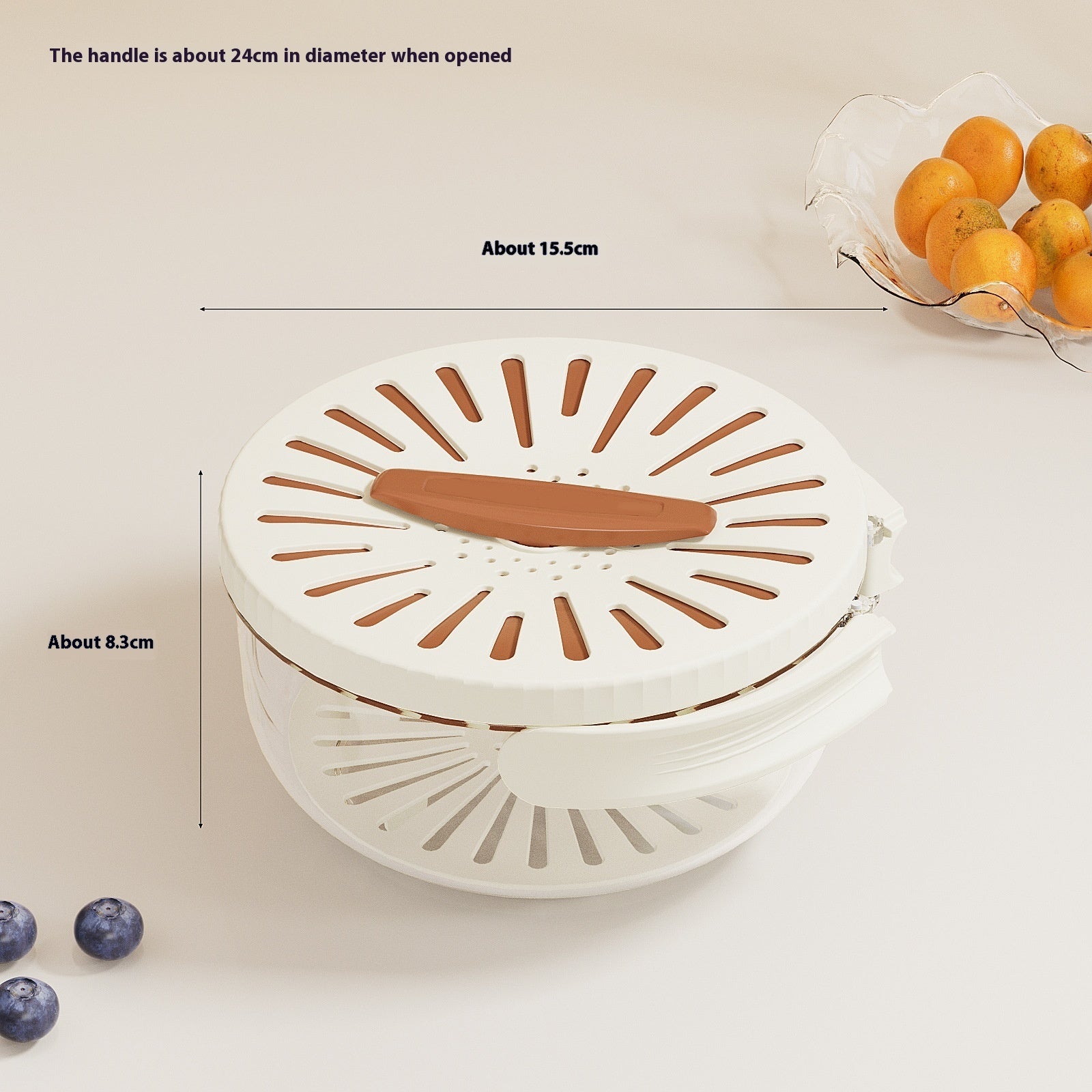 Salad washing and draining bowl