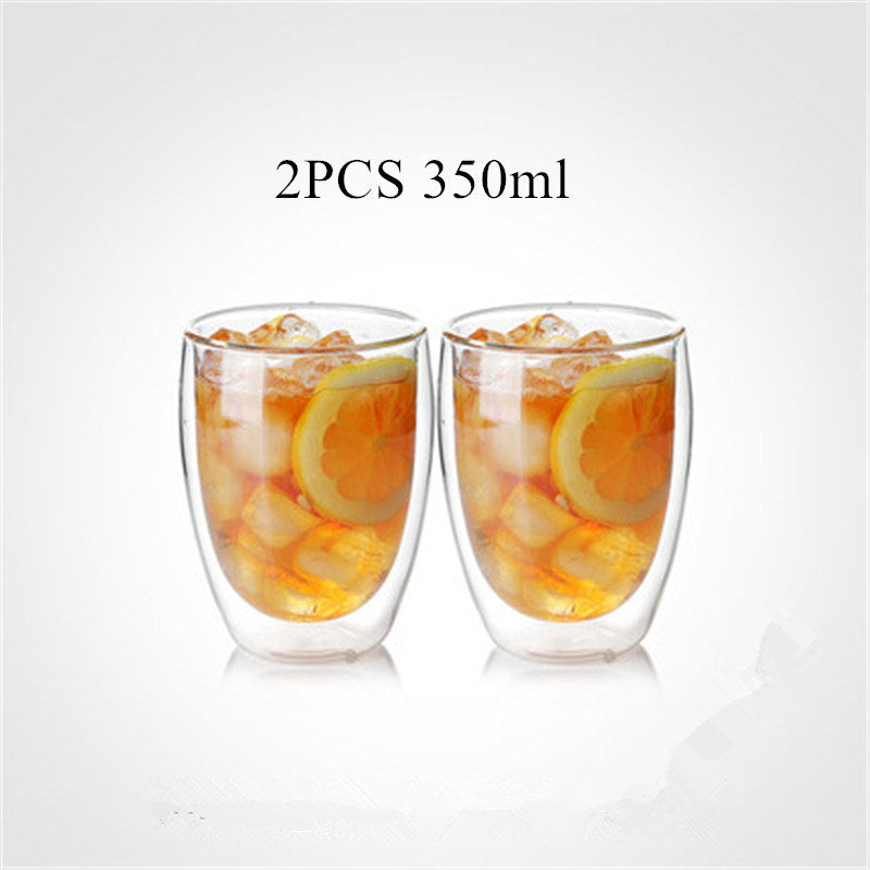 Thermal glass tea cup
