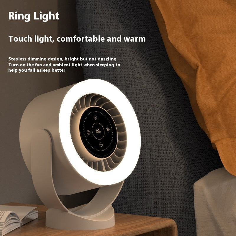 Fan lamp combo for desk