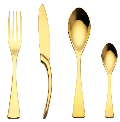 Modern silverware set black