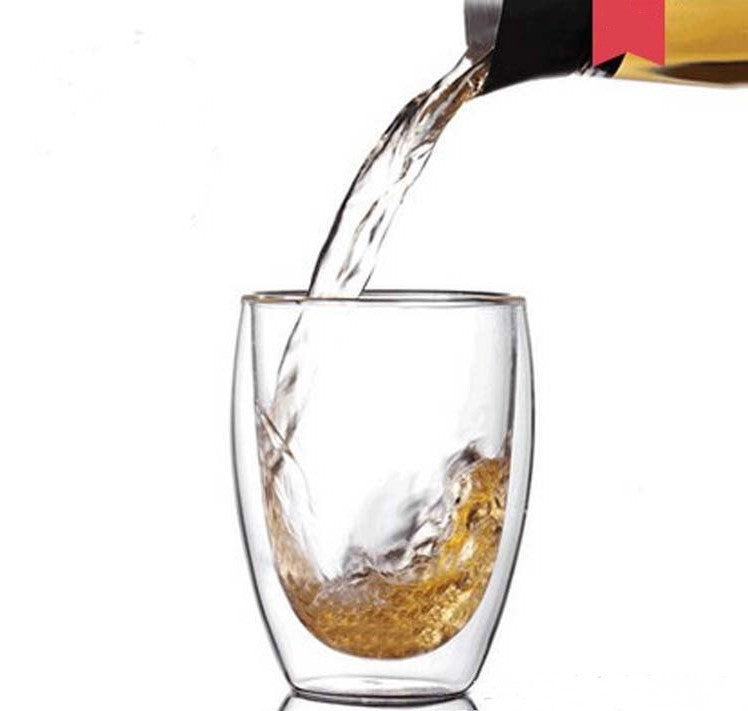 Modern glass coffee mug