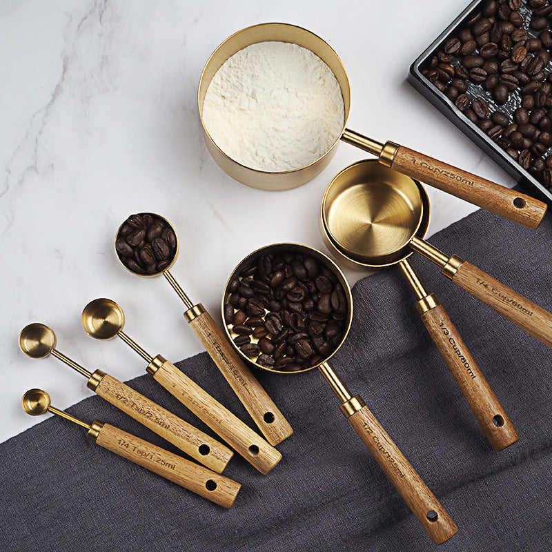 Acacia Wood Measuring Set