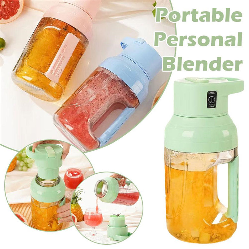 Portable electric juicer blender