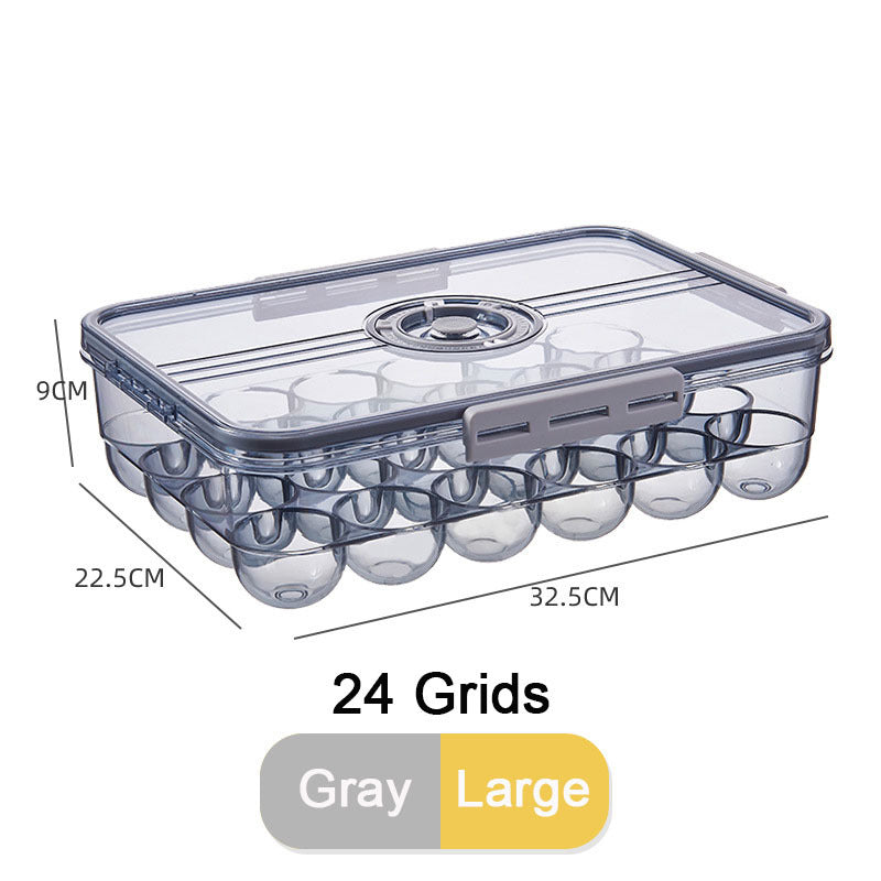 Clear plastic storage bin